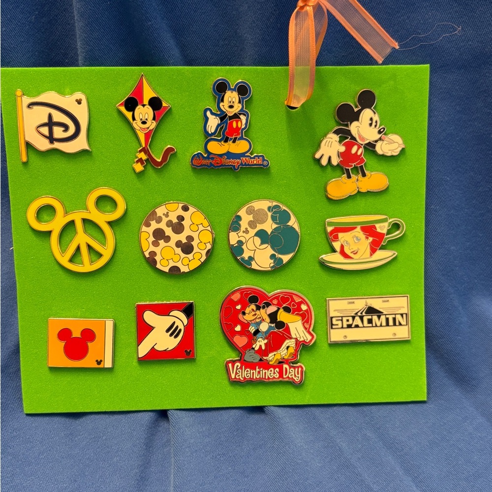 Official Disney Pins. Collection of 12 pins.
